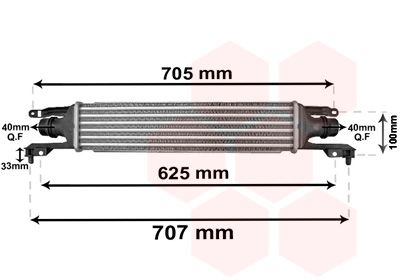 VAN WEZEL Kompressoriõhu radiaator 37004421